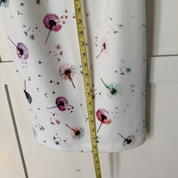 Cream, Dandelion Puffs Floral Ava & Aiden Sheath - Picture 8 of 10